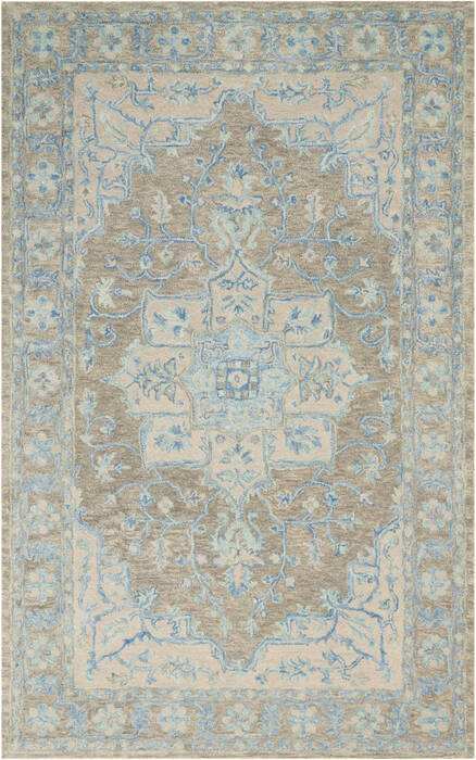 Nourison Jazmine Grey 53 X 75 Area Rug 805-113451 Image 0