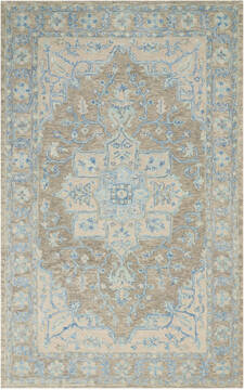 Nourison Jazmine Grey 5'3" X 7'5" Area Rug  805-113451