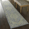 Nourison Jazmine Blue Runner 23 X 100 Area Rug  805-113454 Thumb 3