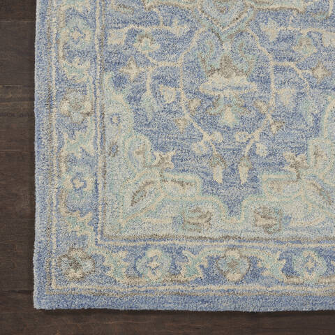 Nourison Jazmine Blue Runner 23 X 80 Area Rug 805-113457 Image 1