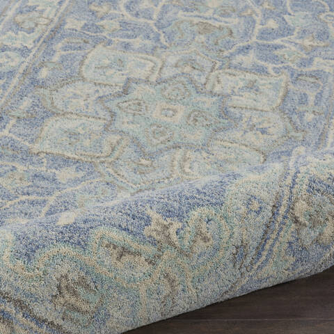 Nourison Jazmine Blue Runner 23 X 80 Area Rug 805-113457 Image 2