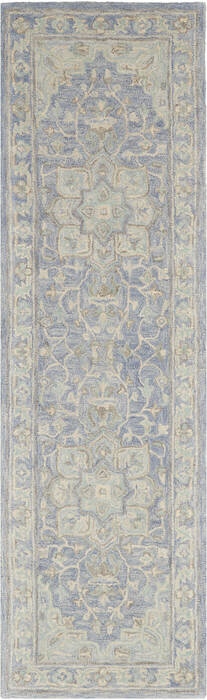 Nourison Jazmine Blue Runner 23 X 80 Area Rug 805-113457 Image 0