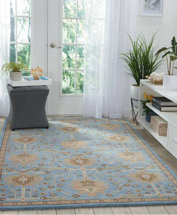 Nourison Jazmine Blue 53 X 75 Area Rug 805-113460 Image 3