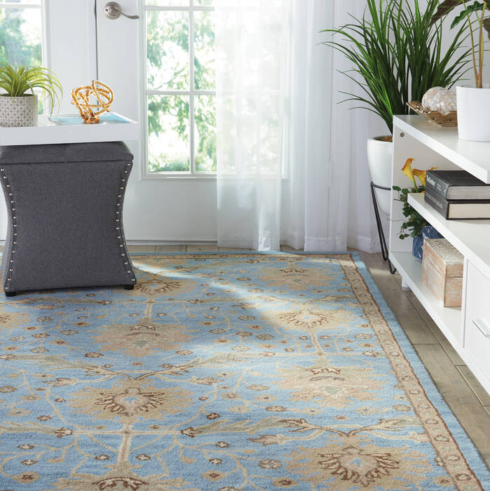 Nourison Jazmine Blue 53 X 75 Area Rug 805-113460 Image 6