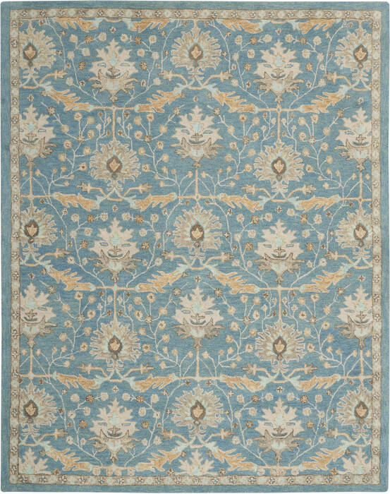 Nourison Jazmine Blue 79 X 99 Area Rug 805-113461 Image 0