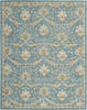 Nourison Jazmine Blue 79 X 99 Area Rug  805-113461 Thumb 0