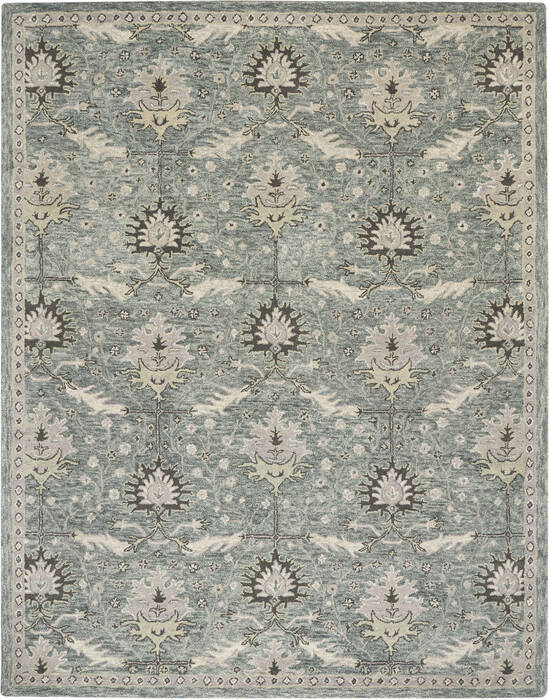 Nourison Jazmine Grey 79 X 99 Area Rug 805-113464 Image 0