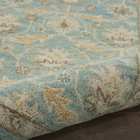 Nourison Jazmine Blue Runner 23 X 100 Area Rug 805-113466 Image 2