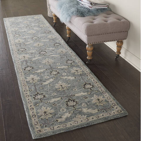 Nourison Jazmine Grey Runner 23 X 100 Area Rug 805-113467 Image 3