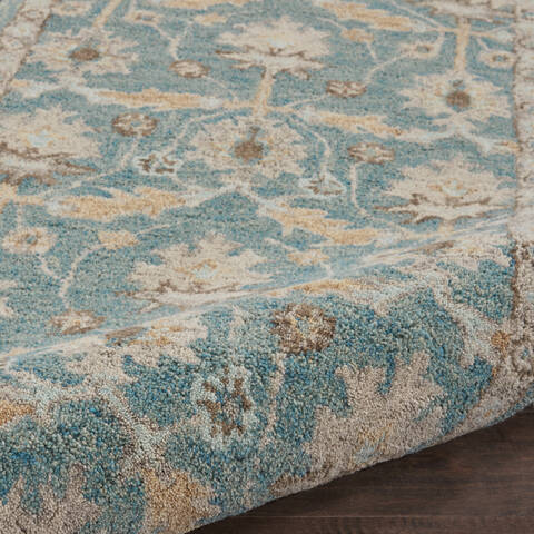 Nourison Jazmine Blue Runner 23 X 80 Area Rug 805-113469 Image 2