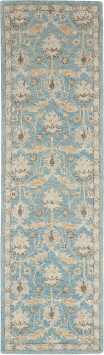 Nourison Jazmine Blue Runner 23 X 80 Area Rug 805-113469 Image 0