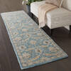 Nourison Jazmine Blue Runner 23 X 80 Area Rug  805-113469 Thumb 3