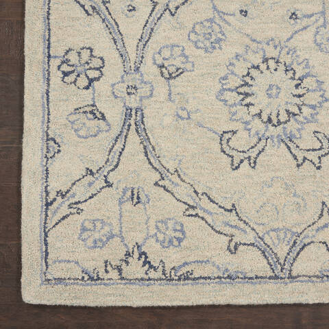 Nourison Jazmine Beige 79 X 99 Area Rug 805-113471 Image 1