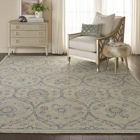 Nourison Jazmine Beige 79 X 99 Area Rug 805-113471 Image 3