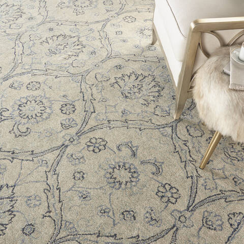 Nourison Jazmine Beige 79 X 99 Area Rug 805-113471 Image 4