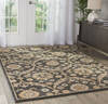 Nourison Jazmine Blue 53 X 75 Area Rug  805-113473 Thumb 6