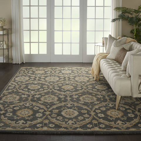 Nourison Jazmine Blue 79 X 99 Area Rug 805-113474 Image 3