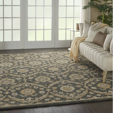 Nourison Jazmine Blue 79 X 99 Area Rug 805-113474 Image 5