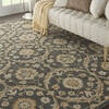 Nourison Jazmine Blue 79 X 99 Area Rug 805-113474 Thumb 4