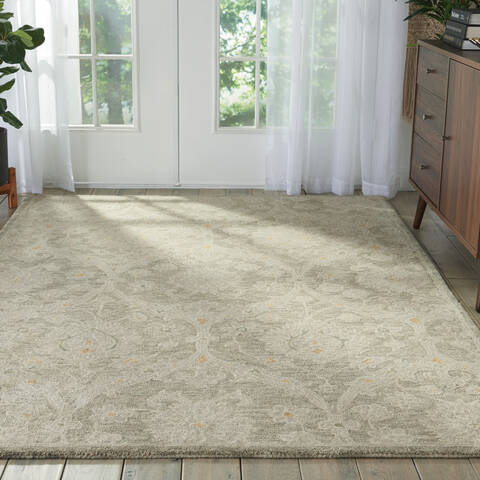 Nourison Jazmine Grey 53 X 75 Area Rug 805-113476 Image 4