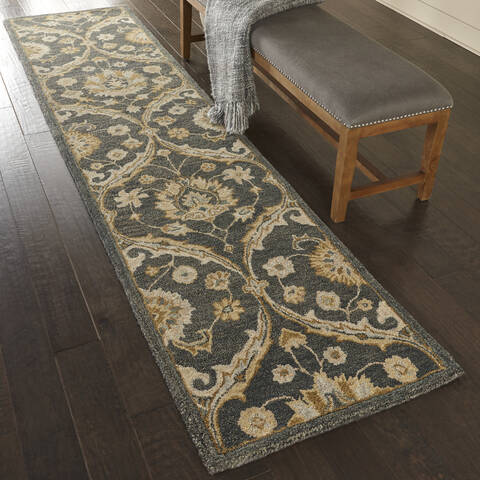 Nourison Jazmine Blue Runner 23 X 100 Area Rug 805-113480 Image 3