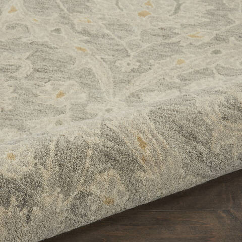 Nourison Jazmine Grey Runner 23 X 100 Area Rug 805-113481 Image 2
