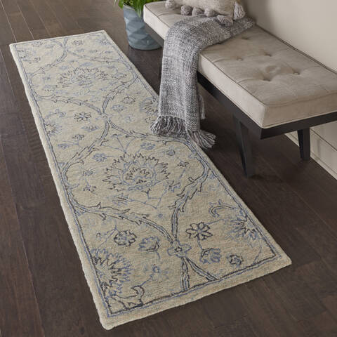 Nourison Jazmine Beige Runner 23 X 80 Area Rug 805-113482 Image 3