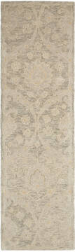 Nourison Jazmine Grey Runner 6 to 9 ft Wool Carpet 113484