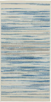 Nourison Jubilant Blue Rectangle 2x4 ft Polypropylene Carpet 113485