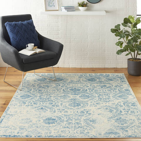 Nourison Jubilant Blue 40 X 60 Area Rug 805-113492 Image 3