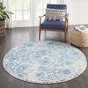 Nourison Jubilant Blue Round 53 X 53 Area Rug  805-113493 Thumb 5