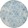 Nourison Jubilant Blue Round 53 X 53 Area Rug  805-113493 Thumb 0