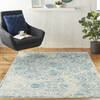 Nourison Jubilant Blue 53 X 73 Area Rug 805-113494 Thumb 3