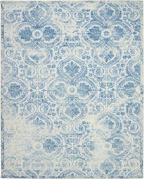 Nourison Jubilant Blue Rectangle 8x10 ft Polypropylene Carpet 113495
