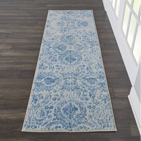 Nourison Jubilant Blue Runner 23 X 73 Area Rug 805-113496 Image 3