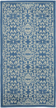 Nourison Jubilant Beige Rectangle 2x4 ft Polypropylene Carpet 113497