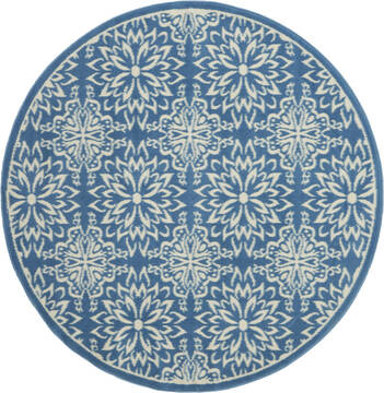 Nourison Jubilant Beige Round 5'3" X 5'3" Area Rug  805-113499