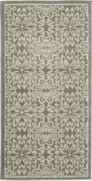 Nourison Jubilant Beige Rectangle 2x4 ft Polypropylene Carpet 113507