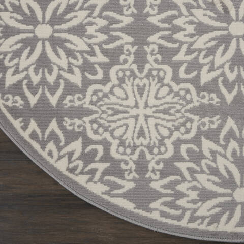 Nourison Jubilant Beige Round 53 X 53 Area Rug 805-113509 Image 1
