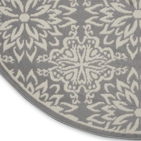 Nourison Jubilant Beige Round 53 X 53 Area Rug 805-113509 Image 5