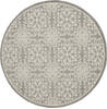 Nourison Jubilant Beige Round 53 X 53 Area Rug  805-113509 Thumb 0