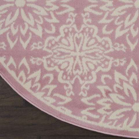 Nourison Jubilant Beige Round 53 X 53 Area Rug 805-113519 Image 1