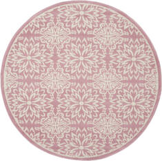 Nourison Jubilant Beige Round 5 to 6 ft Polypropylene Carpet 113519