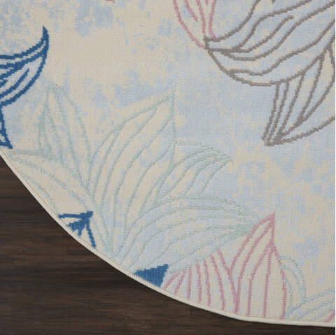 Nourison Jubilant Beige Round 53 X 53 Area Rug 805-113528 Image 1