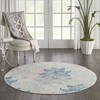 Nourison Jubilant Beige Round 53 X 53 Area Rug 805-113528 Thumb 3