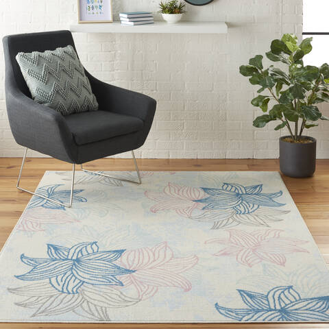 Nourison Jubilant Beige 53 X 73 Area Rug 805-113529 Image 3
