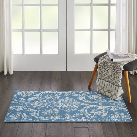 Nourison Jubilant Blue 20 X 40 Area Rug 805-113532 Image 3