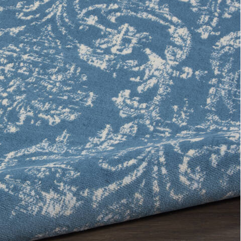 Nourison Jubilant Blue Round 53 X 53 Area Rug 805-113534 Image 2