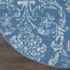 Nourison Jubilant Blue Round 53 X 53 Area Rug 805-113534 Thumb 1