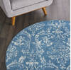 Nourison Jubilant Blue Round 53 X 53 Area Rug 805-113534 Thumb 4